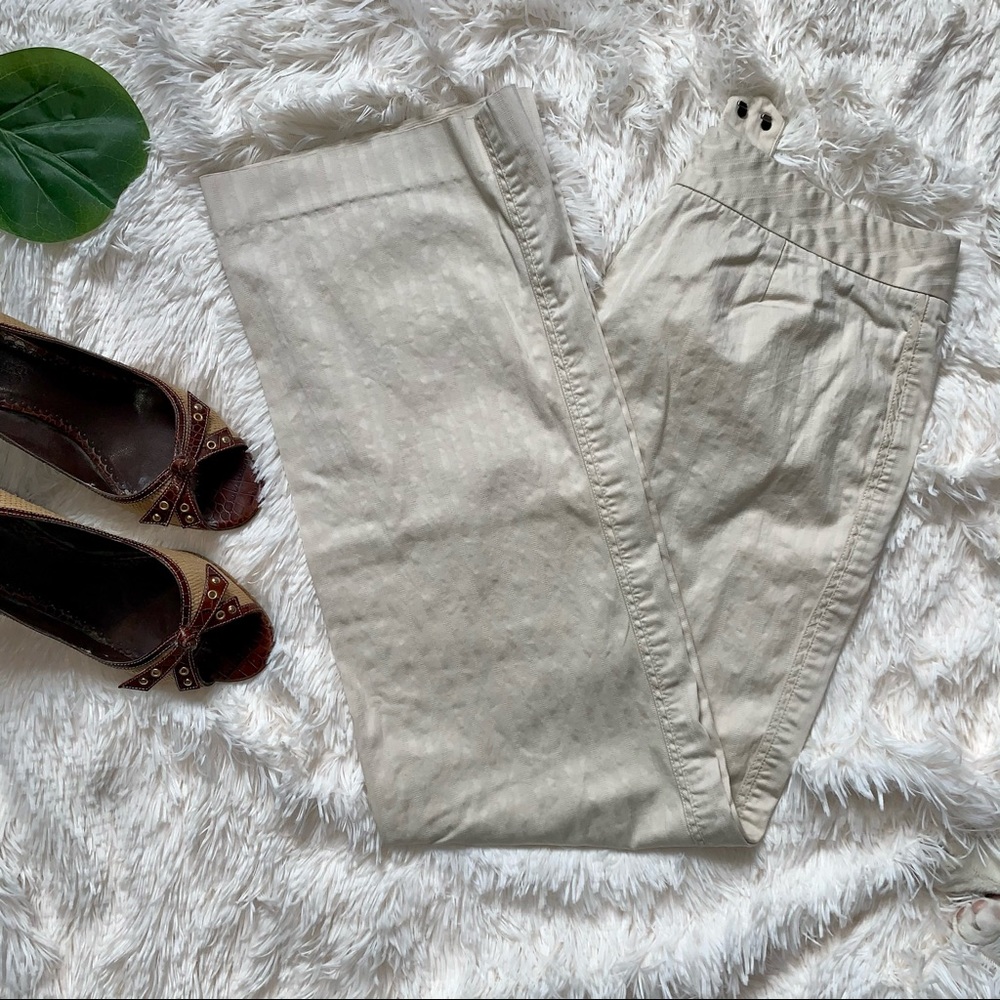 Ann Taylor Sz 2 cream/tan Dress Pants